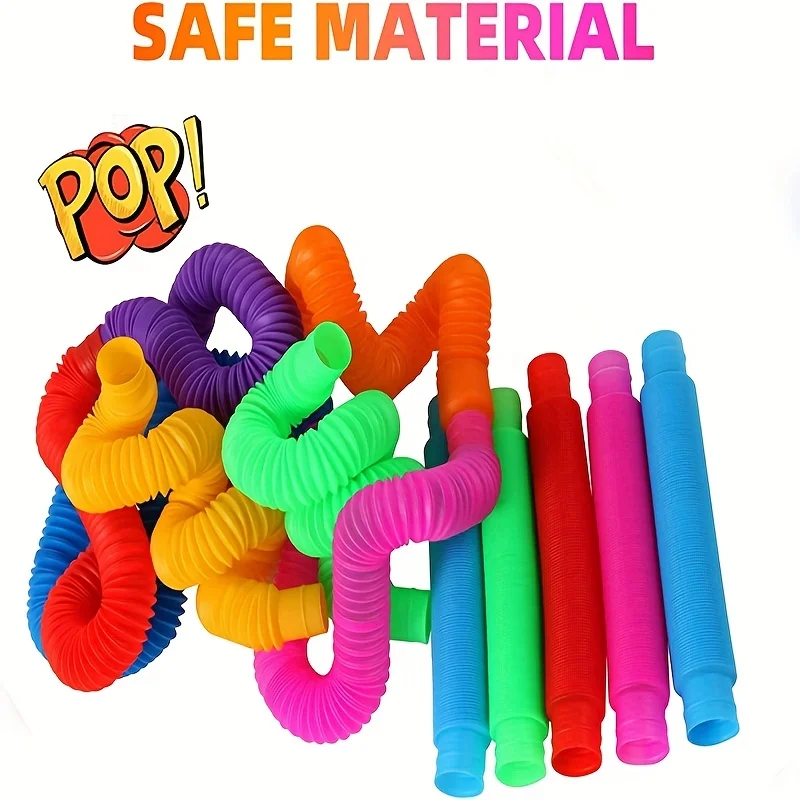 1-30pcs Children's Sensory Toy Creative Fun Imagination Creative Learning Including Connecting Stretching Twisting Birthday Toy