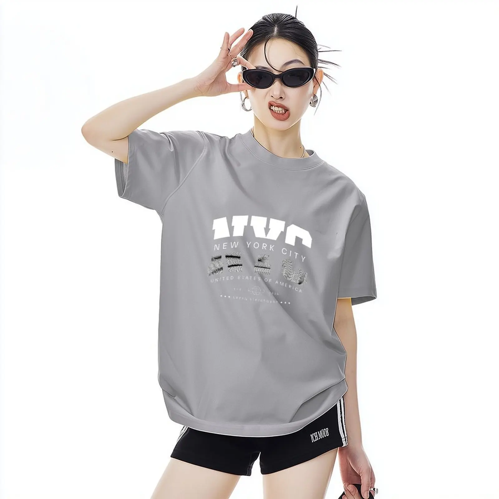 

Y2k Fashion Casual T-shirt 2025 Woman Clothes O-neck Tops Streetwear Girls Spring Summer Short Sleeve Tee Shirts Woman Clothes
