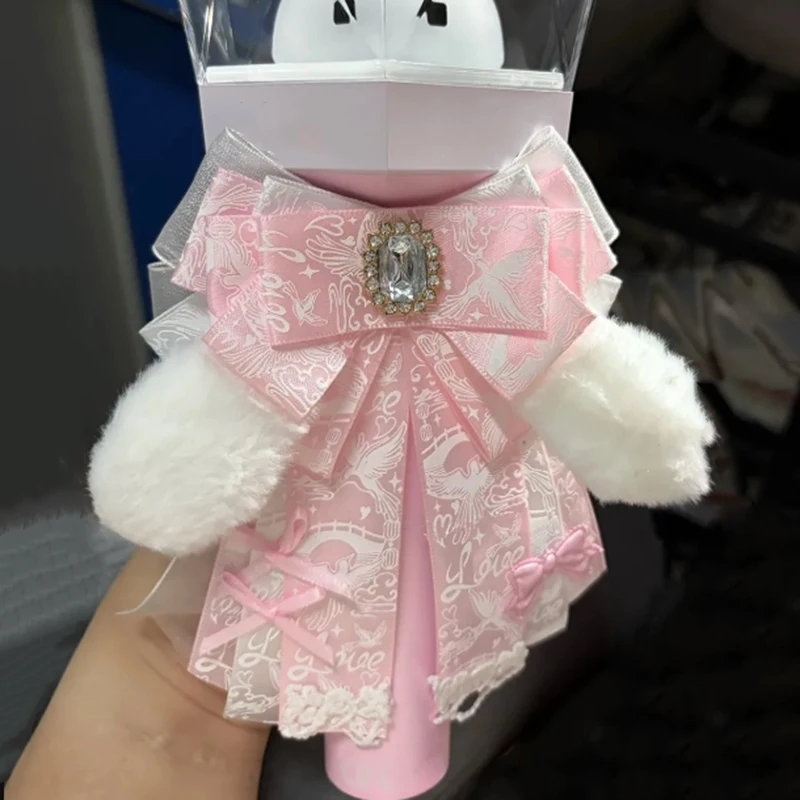

Women's BowTies Clip Hairpin Ribbon Plush Ears Rhinestone Lolita Clothing Bag Accessories Collar Flower Concert Light Stick Bows