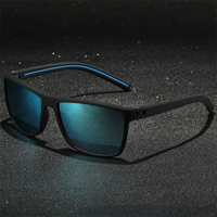 Square Polarized Sunglasses UV400 Large Frame UV Resistant Cycling Glass Lightweight UV Protection Outdoor Sport Goggle Men