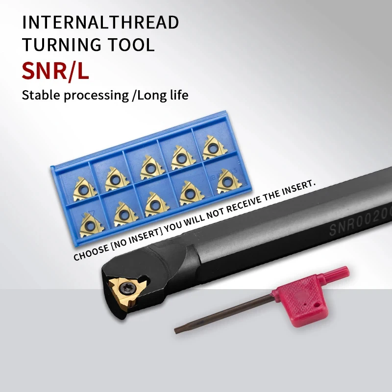 SNR0020R22 SNR0025S22 SNR0032T22 Asta per utensile per tornitura con filettatura interna CNC 22IR N55/N60/3.5/5/6 Inserti passo Supporto per tornio SNR