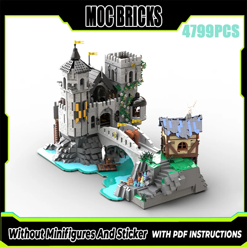 منتج جديد رائع MOC بنة نموذج ثعبان فارس القرون الوسطى القلعة التكنولوجيا وحدات لعبة أطفال لتقوم بها بنفسك مجموعة التجميع #1
