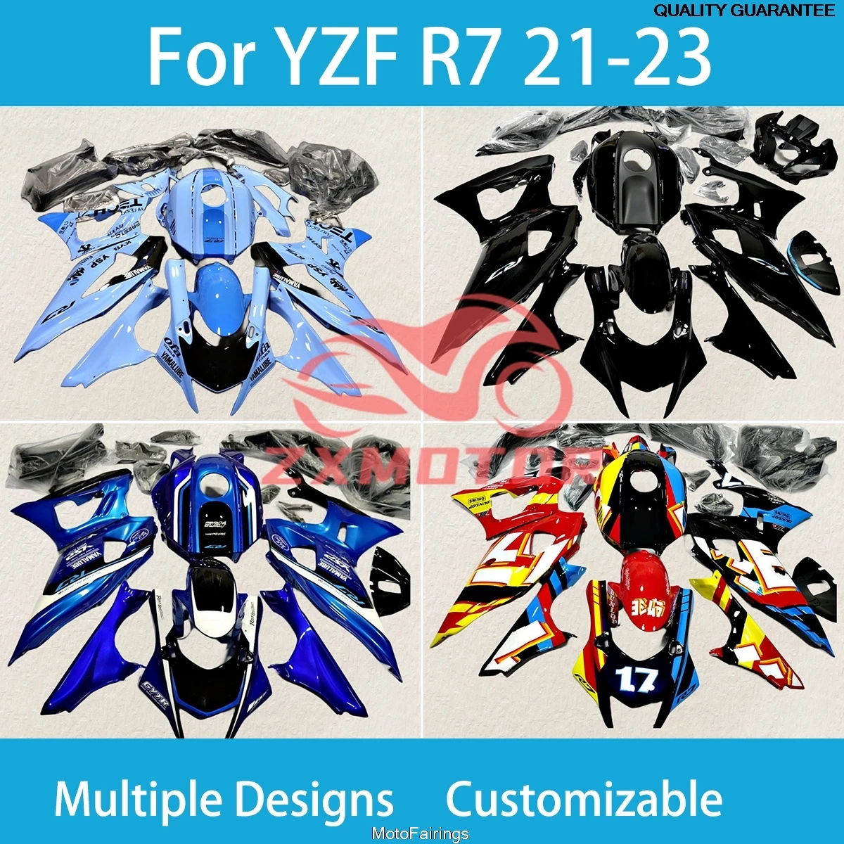 Motorcycle Fairings YZF R7 21 22 23 Plastic Customizable Aftermarket Fairing Kit for YAMAHA R7 2021 2022 2023