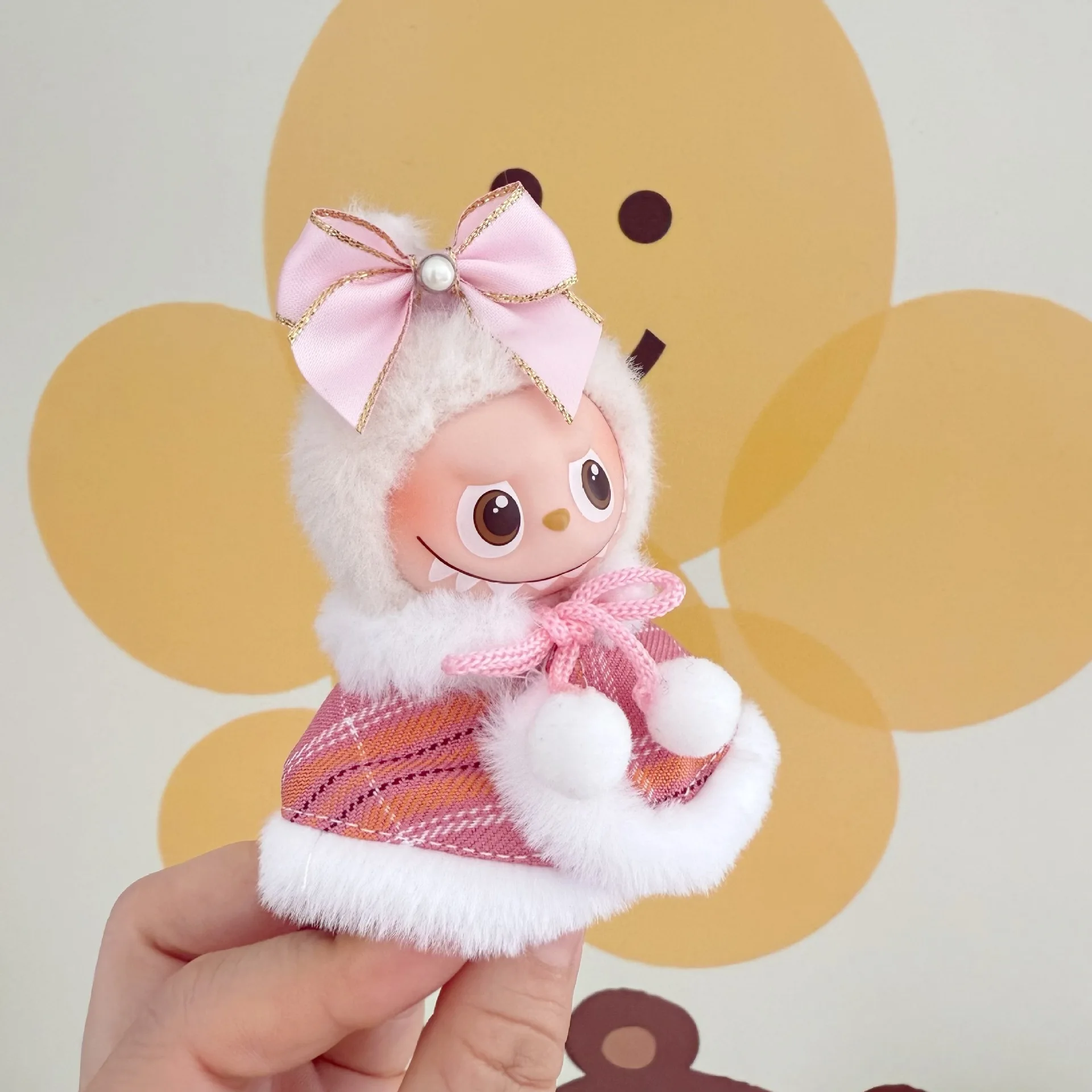 ラバブ ミニバージョン4.0 キッズ服 ミニバージョン 第四世代 ピンクグリッドケープセット 新インナーシークレット