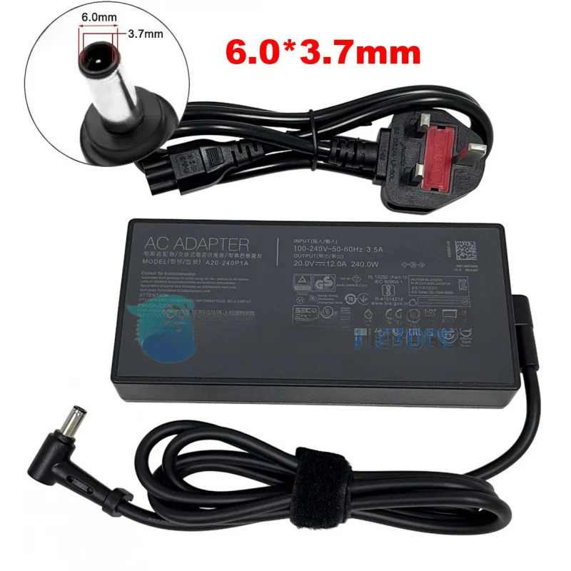 

Оригинальный адаптер переменного тока 240 Вт, 20 В, 9 А для Asus GX550LWS GX550LWS-HC099T