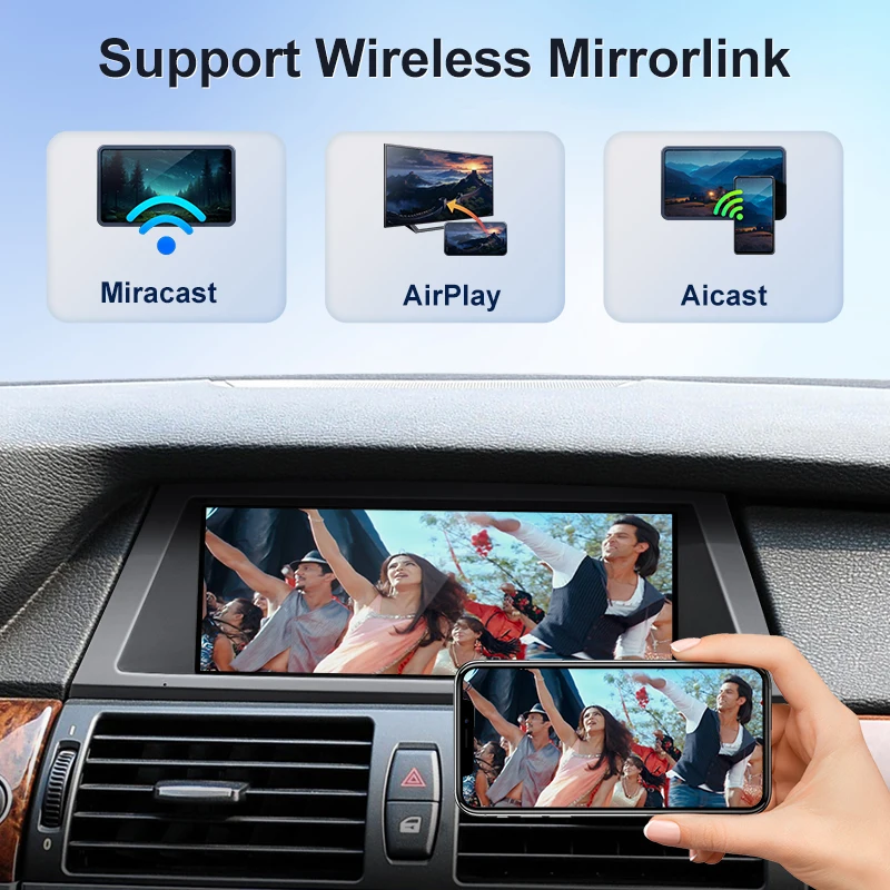 STWEI 2026 New 8.8inch Linux System Wireless Carplay Android AUTO For BMW X5 E70 X6 E71 E72 CCC CIC Players Touch Screen Display