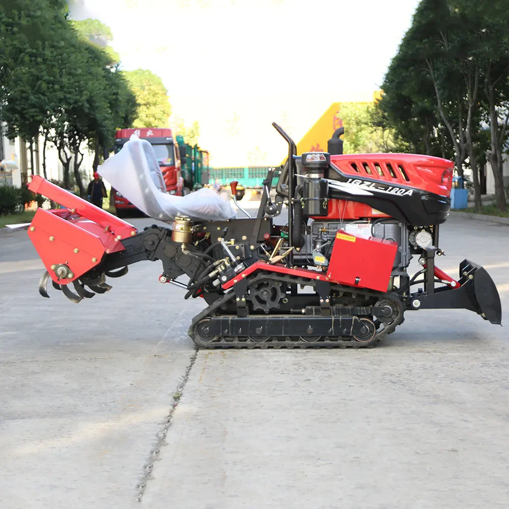 Customized Crawler Tractor 35HP Compact Track Farm Machine with Diverse Tractor Attachments for Orchard Farming Land Preparation