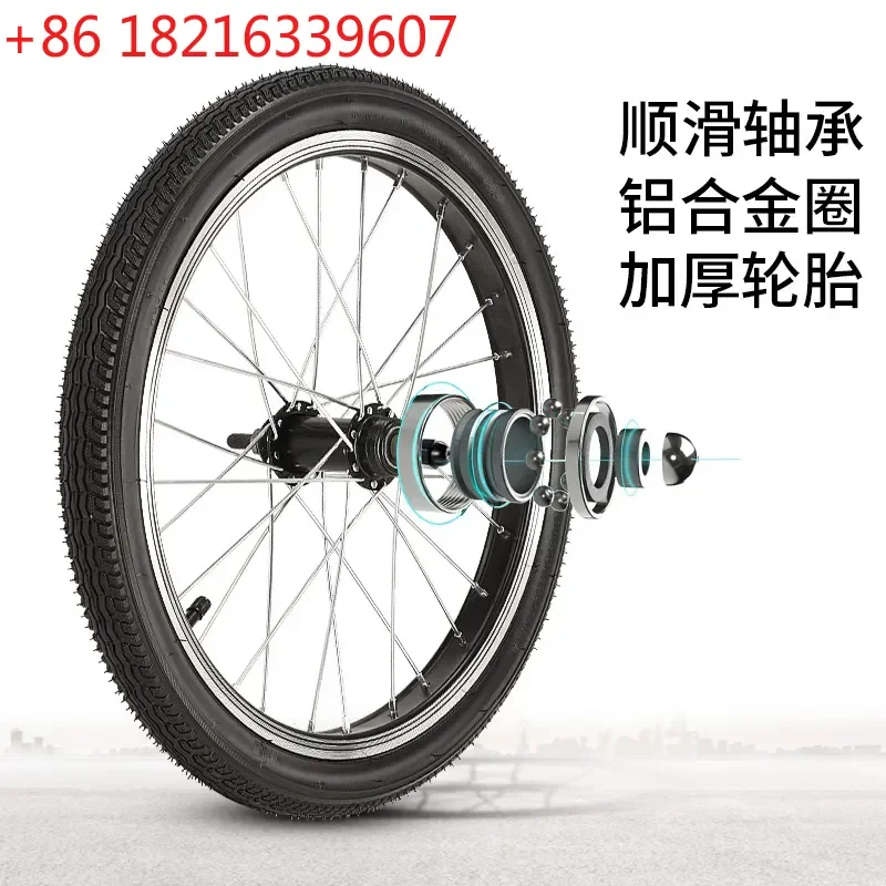 European Style Leisure Tricycle for Adults and Seniors with Cargo Basket for Baby Shopping Walking Pets Reverse Cycling