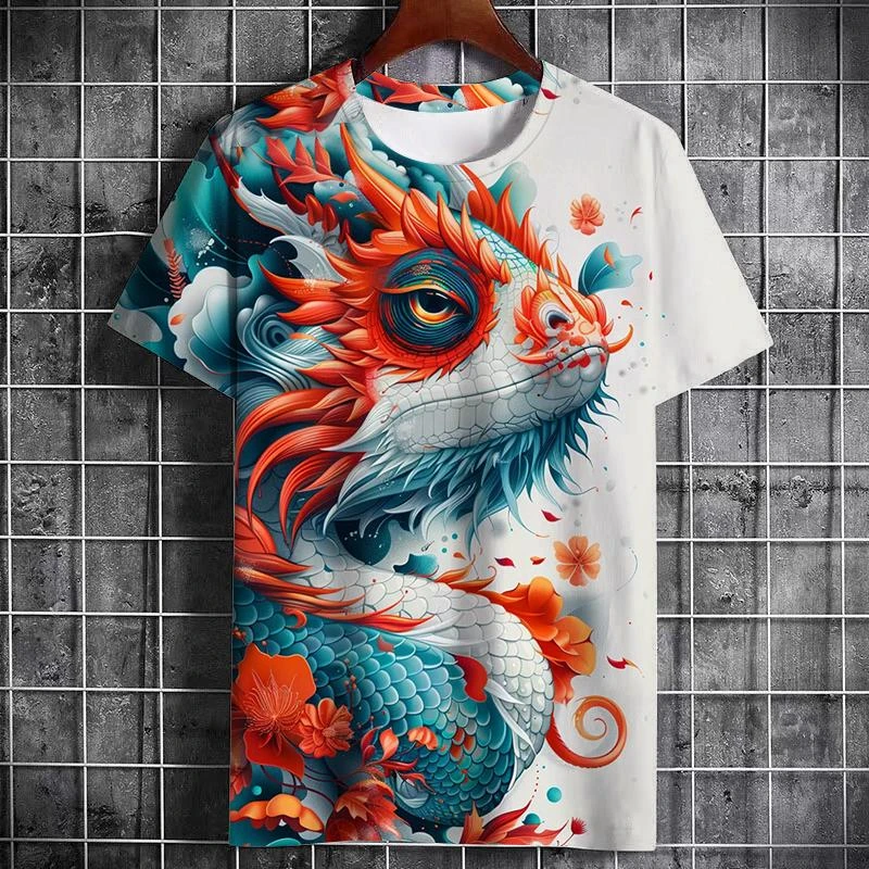 

Plus Size Novelty Lizard Pattern T Shirt Women Fashion 3D Printed Personality Animal Short Sleeve ONeck Casual Harajuku Y2k Tops
