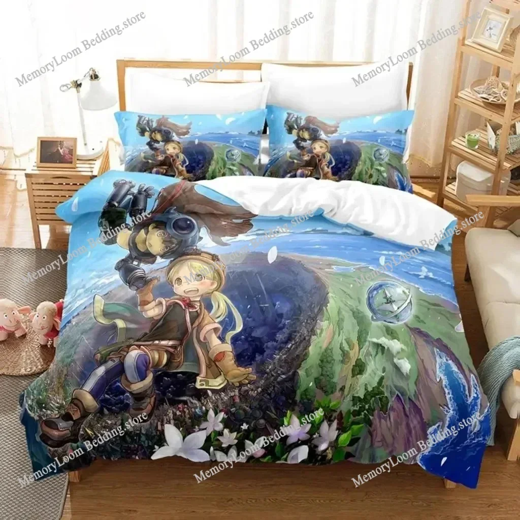 

Fashion Vibrant 3D Print Anime Made in abyss Bedding Set Single-Twin-Full-Queen-King Size Adult Kid Bedroom Stylish Duvet Cover