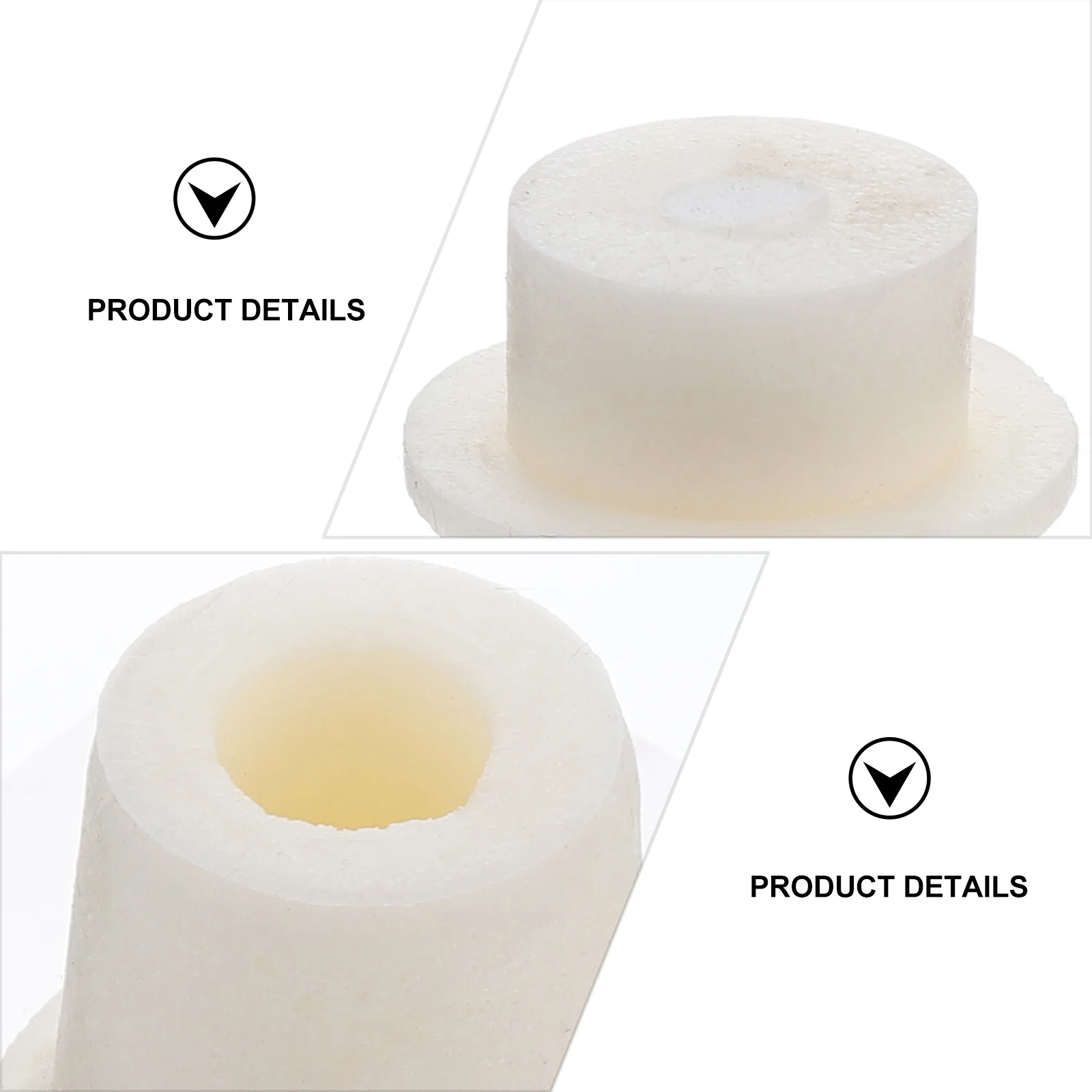 

5 pcs Bottle Stopper Silicone Plug Laboratory Sealing Round Tapered Chemical Flask Wine Oil Sauce Storage Tapered Silicone Plug