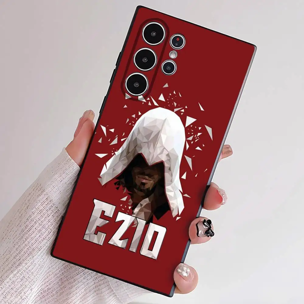 حافظة هاتف A- Assassins Game C- Creed-d لهاتف S Series S21 S22 S23 S24 S25 FE Plus حافظة فائقة من مادة البولي يوريثان الناعمة والصديقة للبشرة