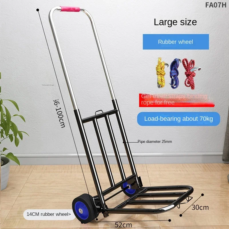 Folding and retractable trolley for home shopping compression-resistant and wear-resistant luggage carrying King shopping trail