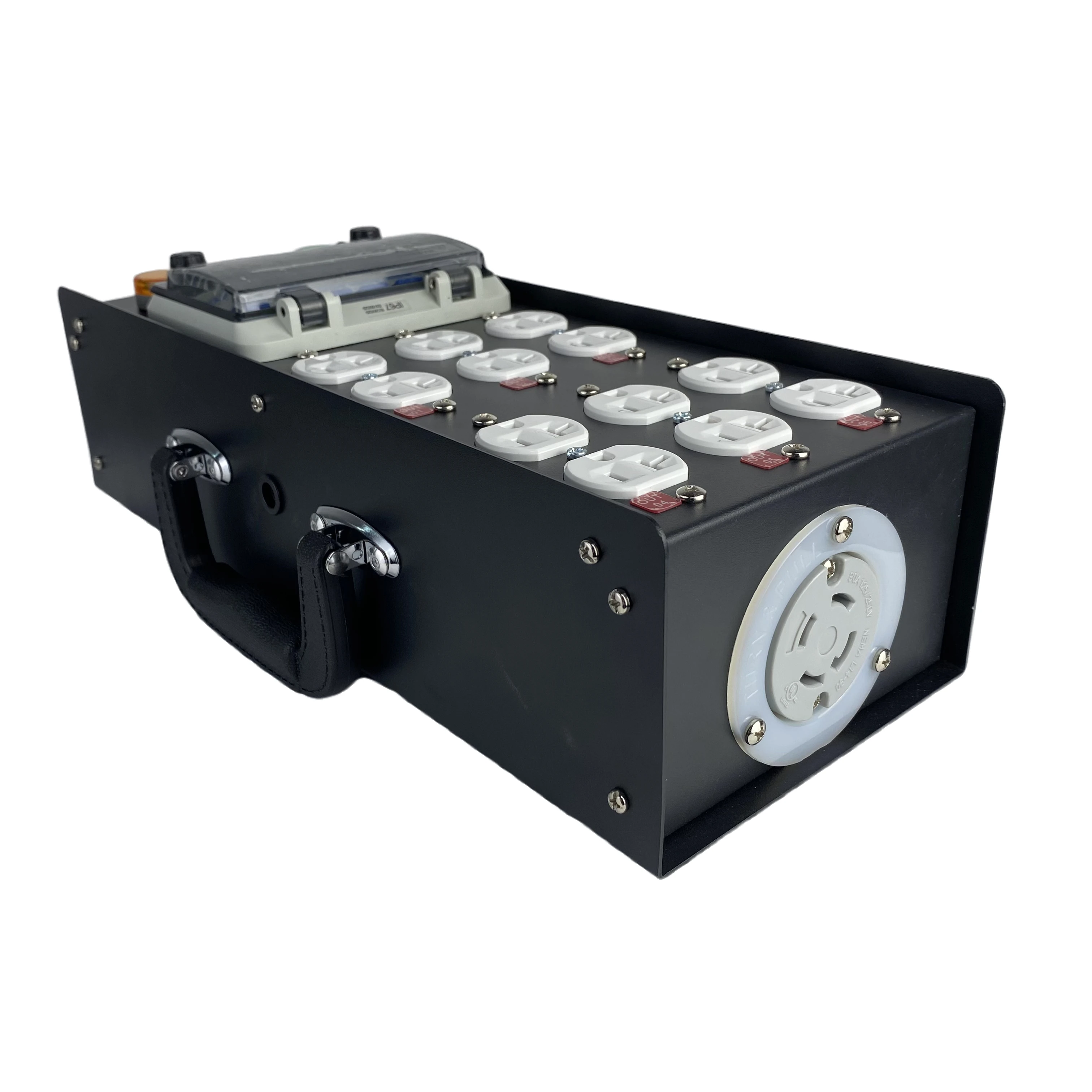 FCONNR L14-30 30A Input Edison 20A Outlets Audio Power Distribution Distro Box