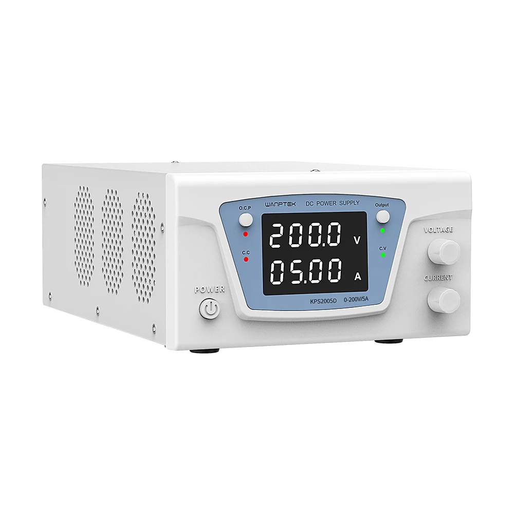 High power digital display switch DC stabilized power supply KPS2005D 0~200V 0~5A 1000W Laboratory Dc Power Supply