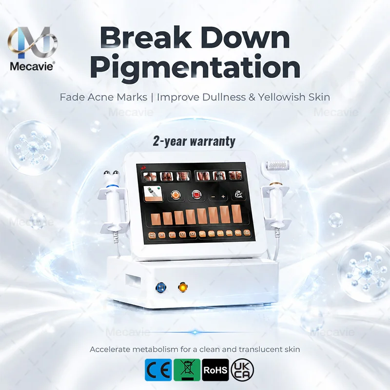 Cold Plasma Beauty Device Dual Handles 9 Replaceable Probes Acne Removal Skin Rejuvenation Anti Aging Touch Screen Salon Use