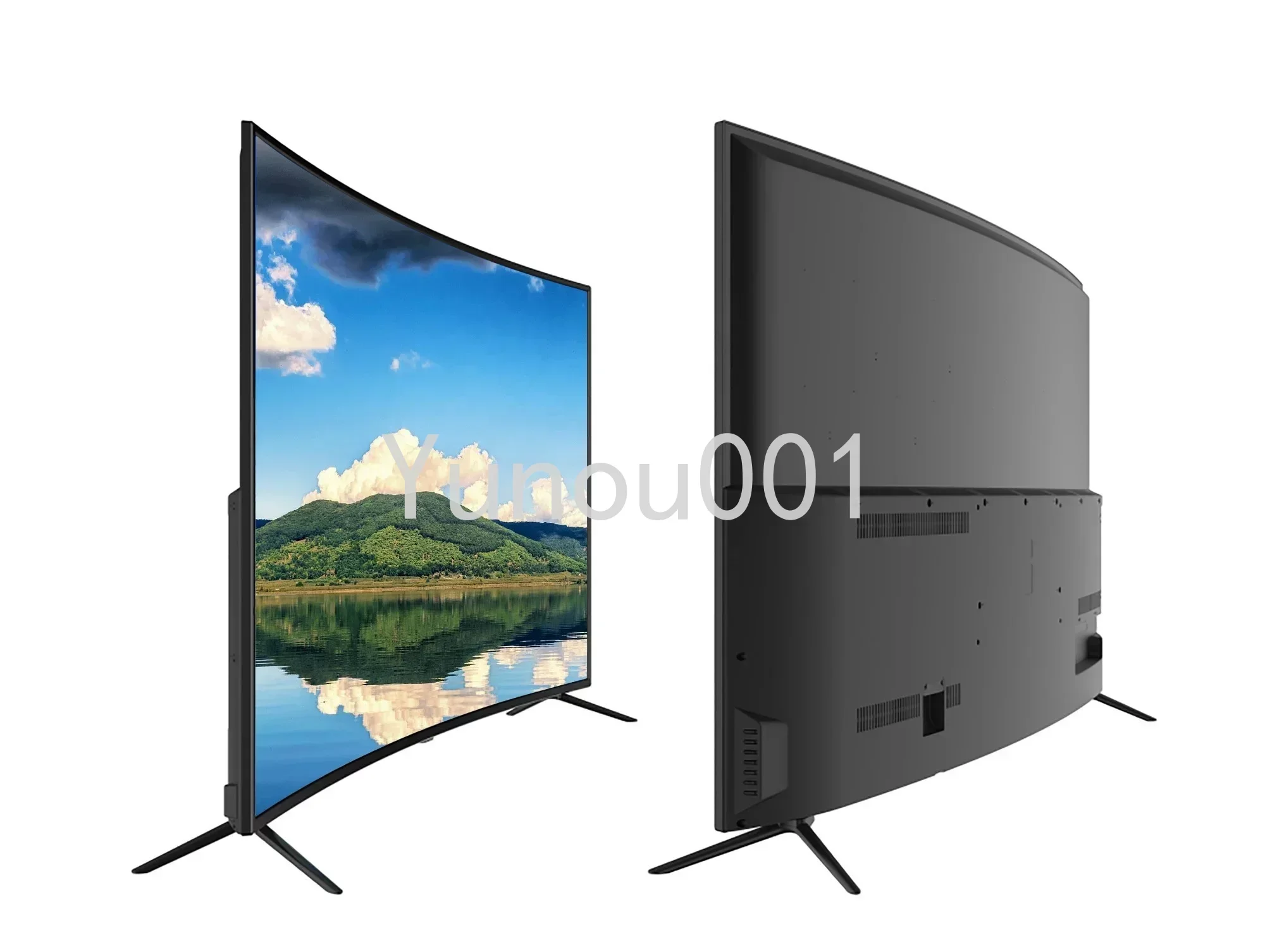 Nowy 55 Cal zakrzywiony telewizor Smart LED 4K Ultra wysokiej rozdzielczości LED TV Wifi USB projektowanie mody wideo 55 Cal Smart TV 4K HD