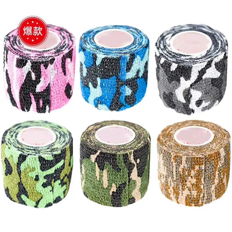 

30 Roll Wrap Tape Bulk (Assorted And Camouflage Colors Random) Vet First Aid Tape Self Adhesive Adherent