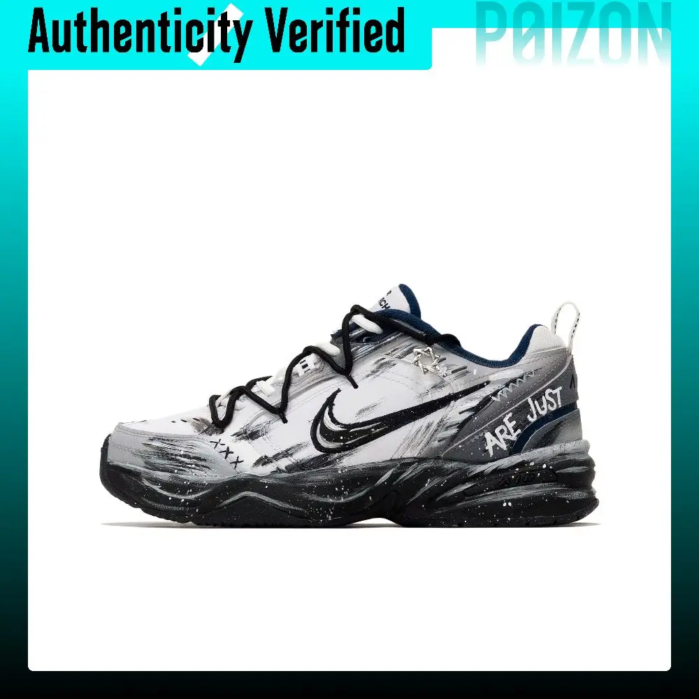 Nike Air Monarch 4 Xingji Dark Night Abrasion Resistant Low top Chunky Sneakers Unisex 415445-102(Team1387-)