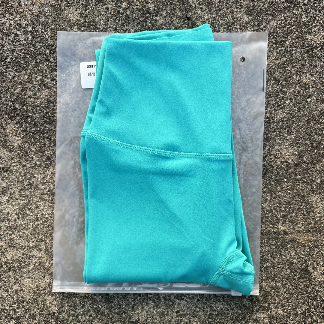Solid Color High Waist Yoga Legging soft Back Waist Pocket Women Sport Pant Tight ButterAthletic Gym Comprehensive Training Jog
