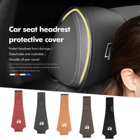 Universal Car Seat Headrest Pillow Protector Cover Accessories For Volkswagen VW Tiguan CC Jetta Polo Golf 4 5 6 Passat B5 B6 B7