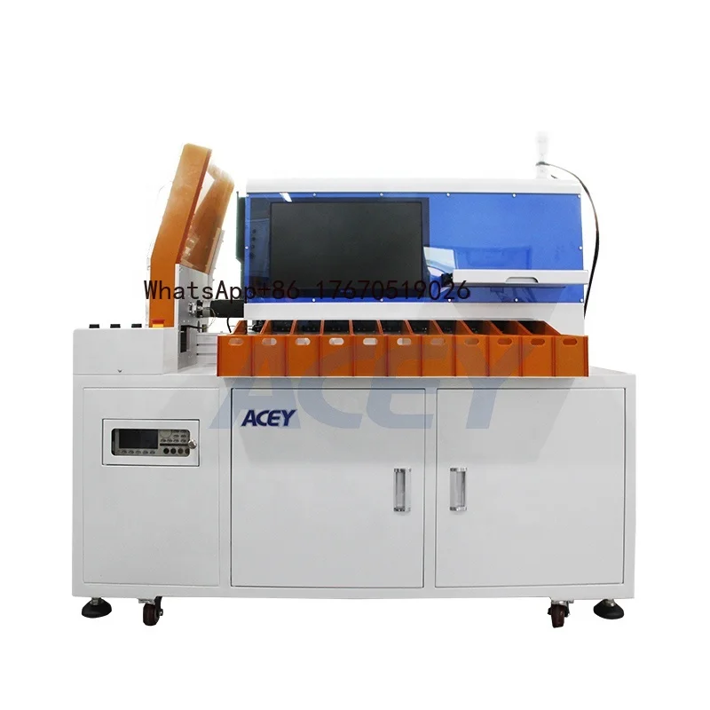 11 18650 21700 26650 32700 Cylindrical Automatic Lithium Battery Cell Voltage IR Testing and Sorting Machine