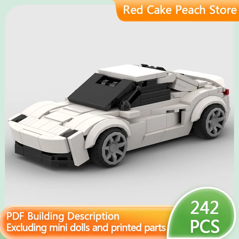 

Модель скоростного гоночного автомобиля MOC, строительные кирпичи, белый суперспортивный автомобиль, модульная технология, детские праздничные подарки, сборные игрушки, костюм