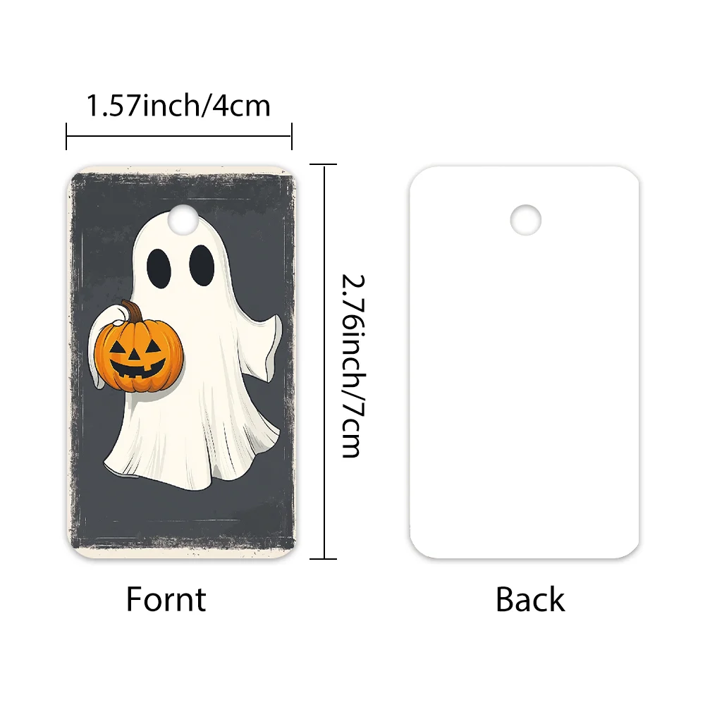 40 шт., бирки для Хэллоуина, бирки для подвешивания, подарочные бирки, украшения для вечеринок, сделай сам, праздничный домашний декор, открытки для вечеринок, украшения, джутовая веревка