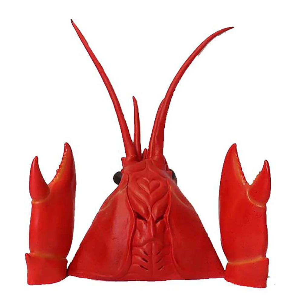 Lobster Claws Shrimp Costume Props Novelty Toy Animal Cosplay Latex Crab Pincers  Masquerade Halloween Cos Gloves