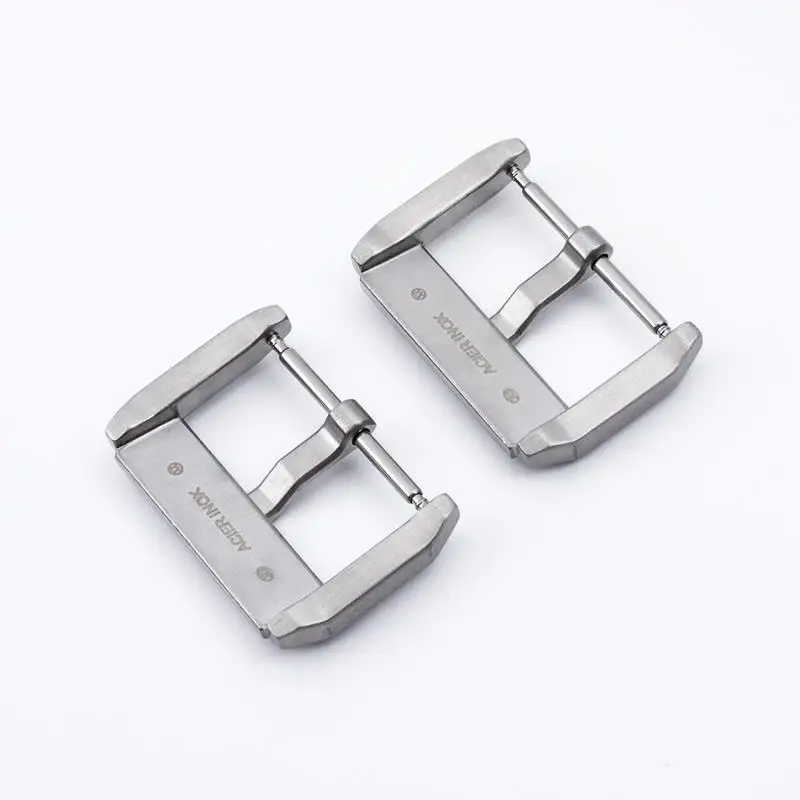 COE Quality Stainless Steel Pin Fold Buckle For Blancpain Strap Fifty Fathoms 5000/5015 Leather Rubber Nylon Clasp 18mm 20mm