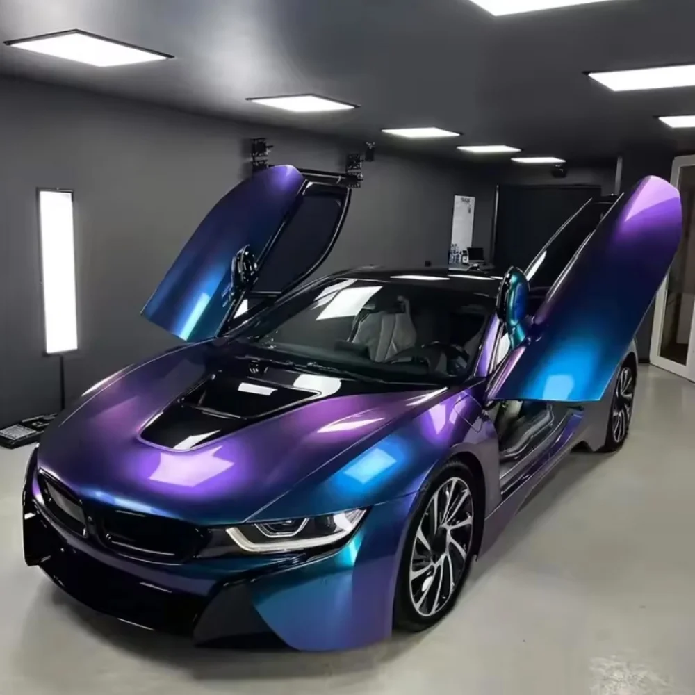 Premium Sparkle Diamond Pearl Chameleon Car Wrap Vinyl Film Stickers Car Body Film For Automobiles Motorcycle Bicycle