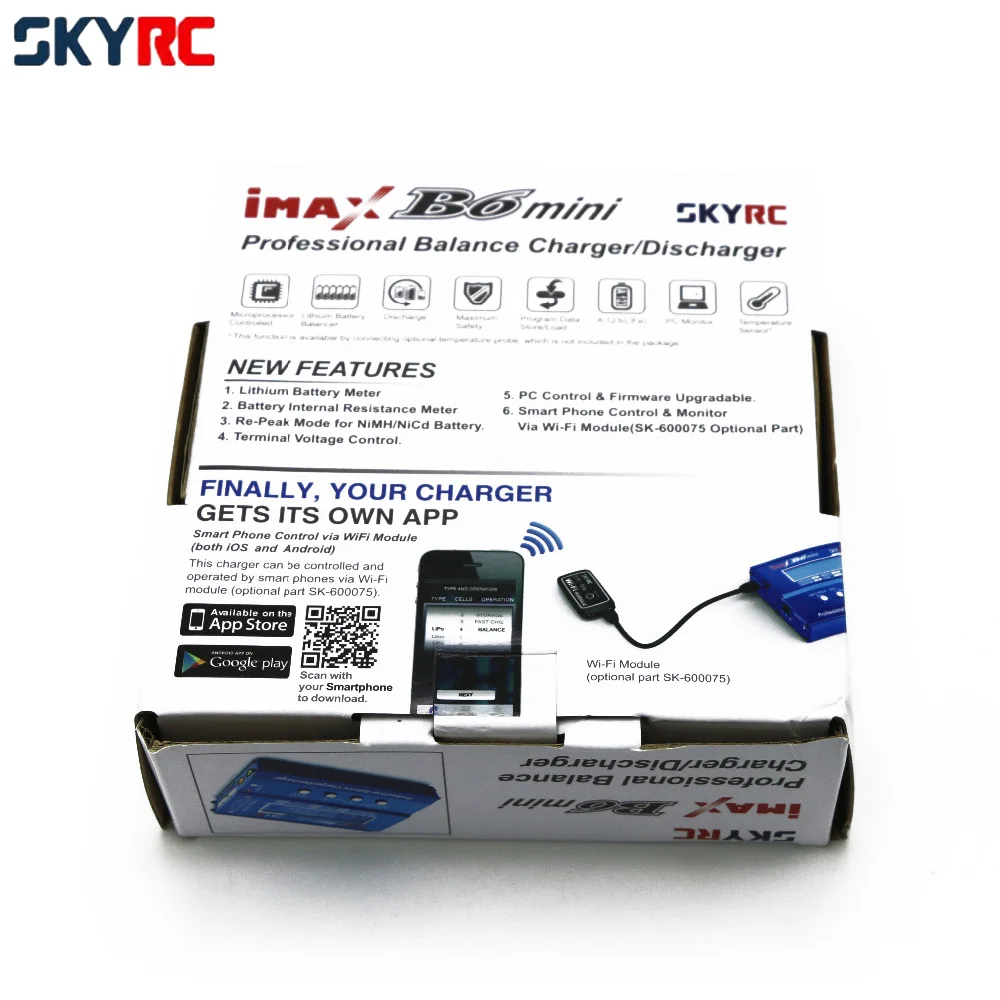 SKYRC Imax Mini B6 60W Max Balance Charger/Discharge For LiPo/LiFe/LiIon/NiMH/NiCd Battery For RC Car Boat Transmitter PFV Drone