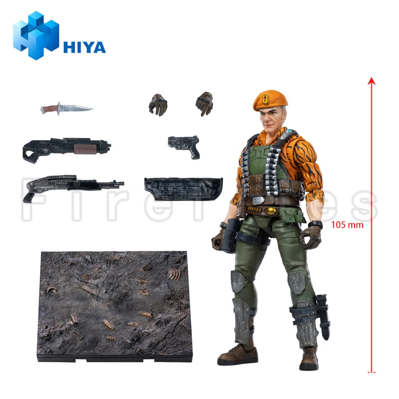 1/18 HIYA Action Figure da 4 pollici Squisita mini serie GIJoe Flint Tiger Force Ver. Giocattolo modello anime