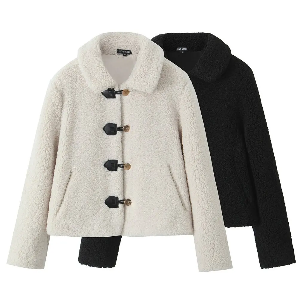 

Fashion Joker Women's Fleece Short Coat Autumn 2024 Temperament Cross-border Style Amazon Wear E62507