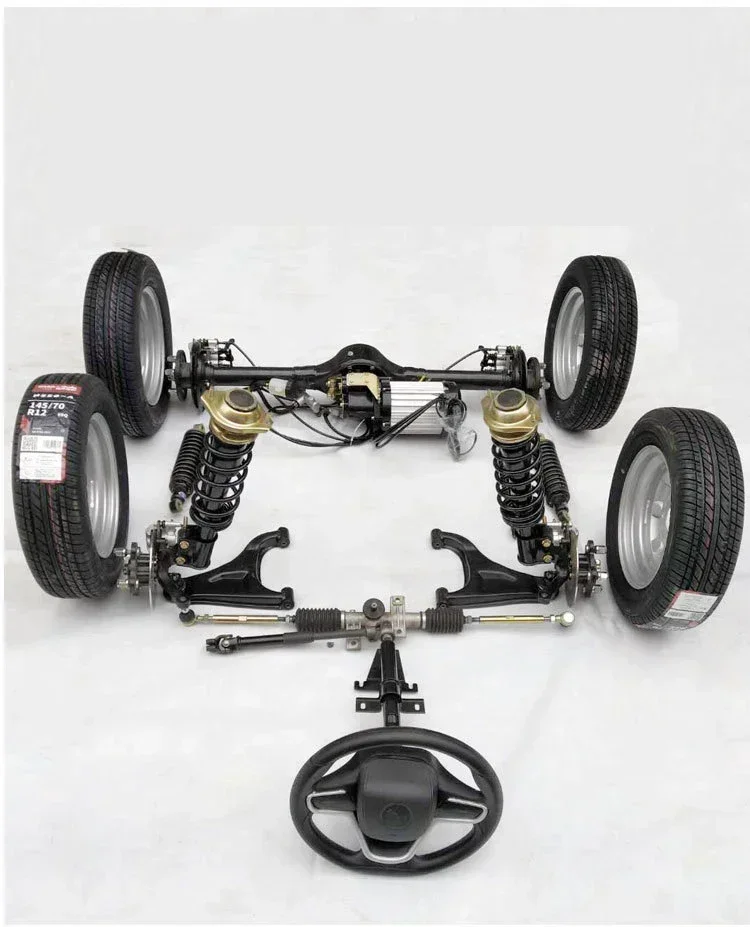 

Electric car motor 48V 60v 1200w 2000W front swing arm rear axle differential four-wheel electric modification kit