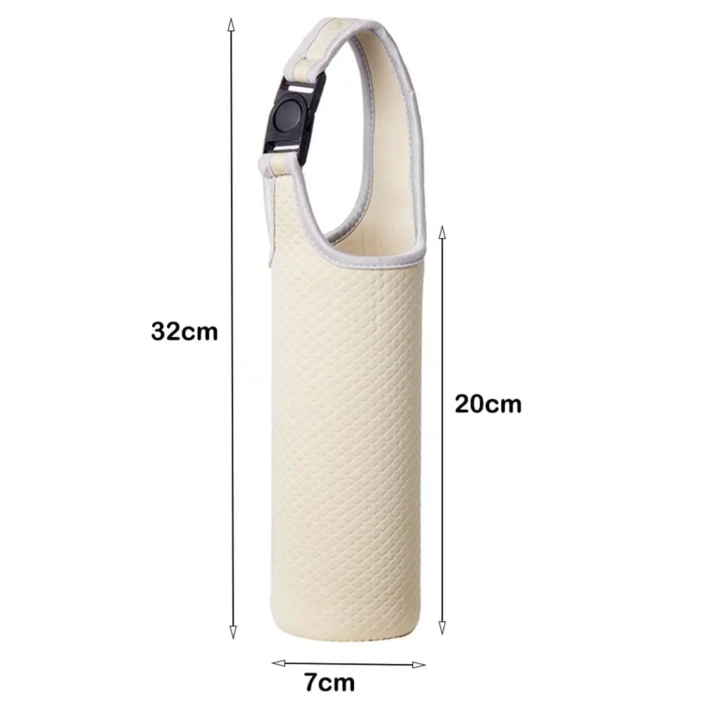 ملحقات التخييم الرياضية غطاء زجاجة المياه المحمولة متعددة الألوان زجاجة ماء حالة كوب مفرغ كم التخييم #6