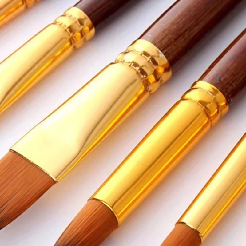 12 pezzi pennelli per artisti pennelli per pittura Set di pennelli per pittura acrilica ad acquerello kit di pittura professionale per principianti