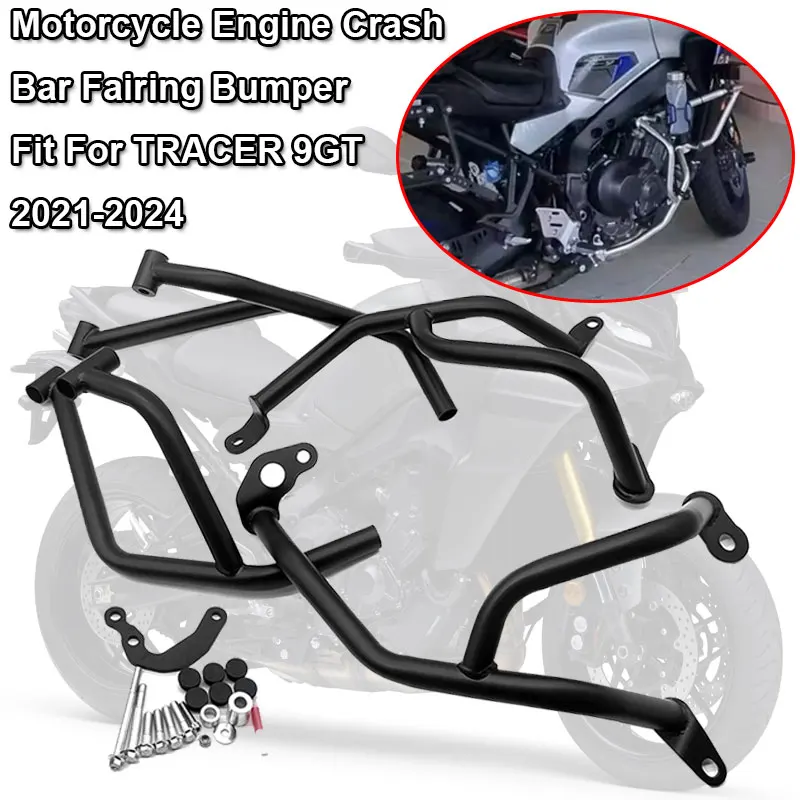 TRACER 9 GT Motorcycle Accessories Engine Guard Crash Bar Fit For YAMAHA TRACER 9GT 2021-2024 Frame Bumper Fairing Protector Bar