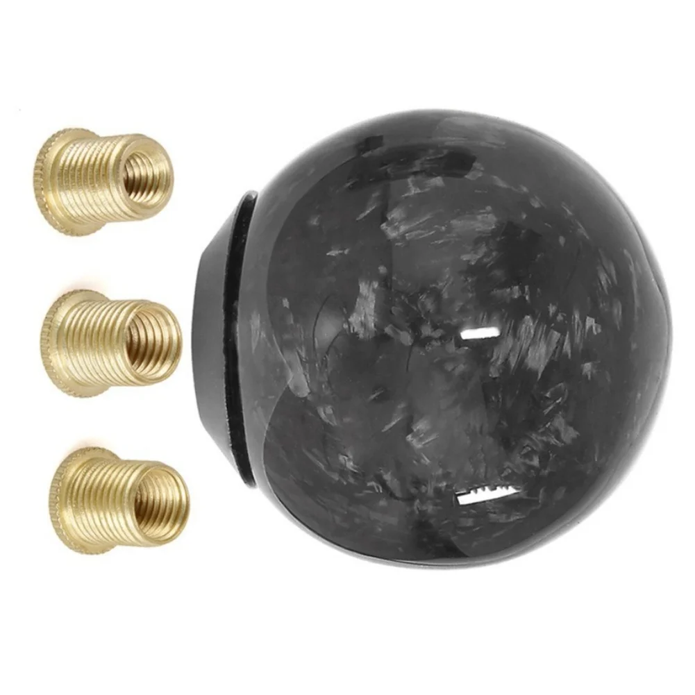 High Quality Carbon Fiber Shift Knob For Car Truck SUV Manual For Auto Gear Lever Stylish Black Pattern Comfortable Hand Grip
