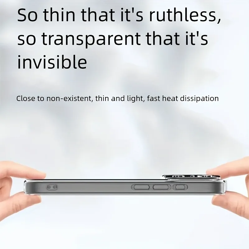 Ultra Thin Clear Phone Case For iPhone 17 16 Pro Max 17Pro Soft Silicone Transparent Cases For iPhone 15 14 13 17 Pro Max Cover