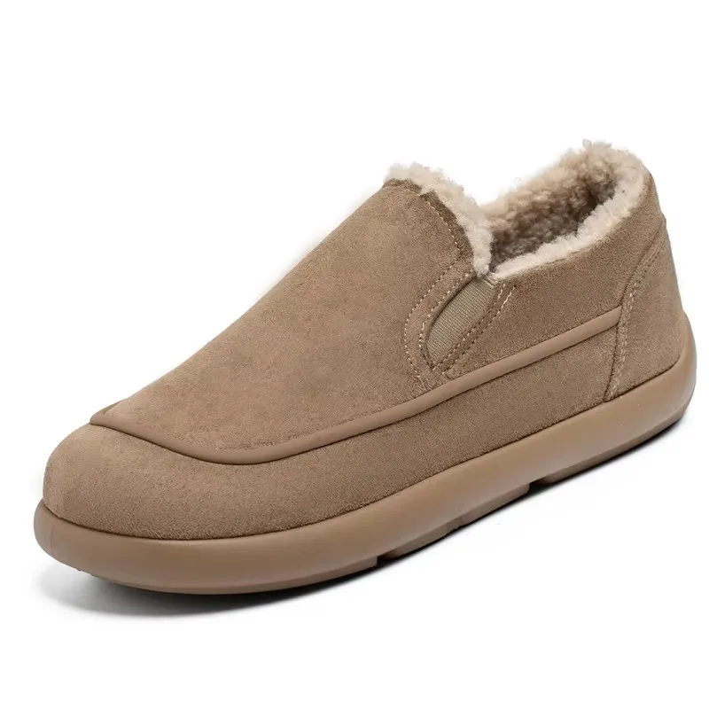 

2025 Winter New Casual Cotton Shoes Comfortable Fleece Anti-cold Warm Slip-resistant Durable