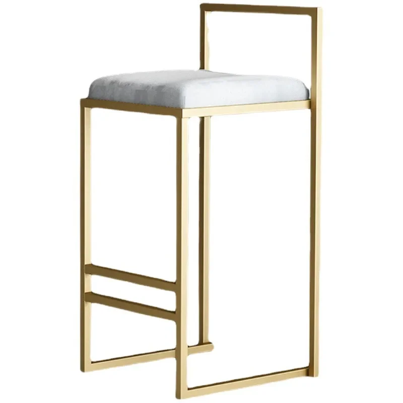 

Nordic light luxury bar chair, modern minimalist bar coffee backrest front desk creative high chair