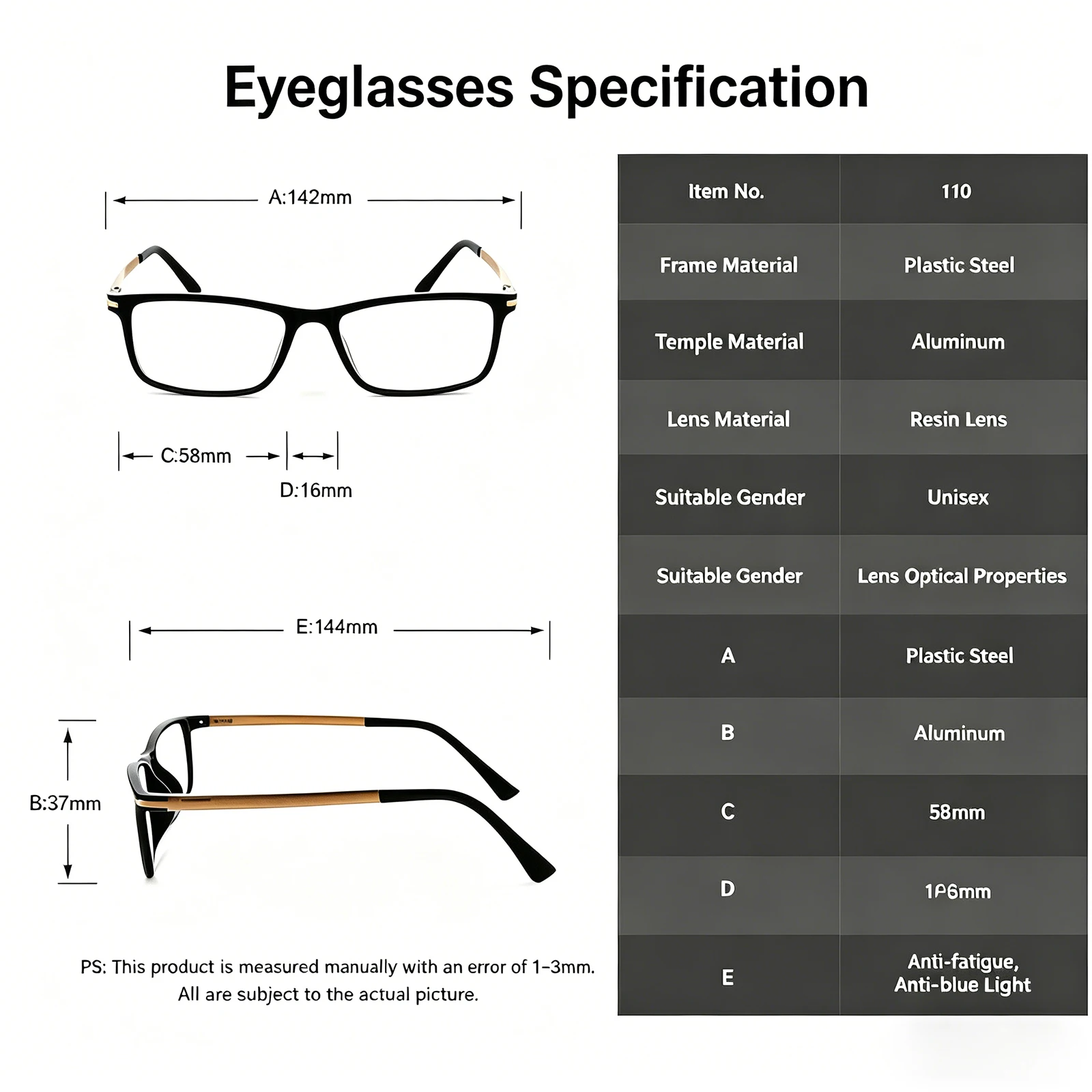 High-End Anti-Blue Light Men\'s Reading Glasses Fashion Anti-Fatigue Computer Glasses for Digital Screen Protection