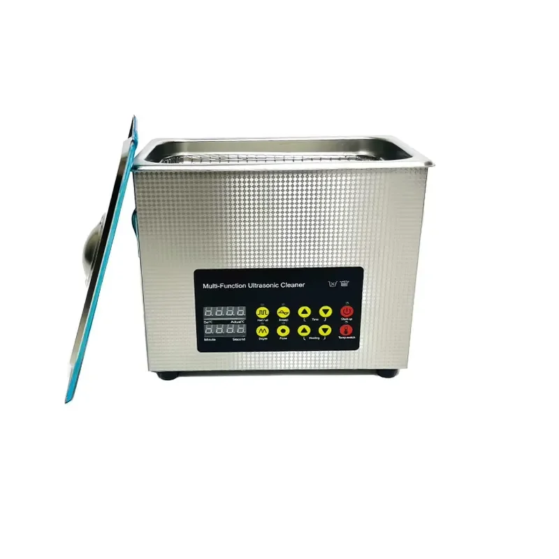 Professional Digital Ultrasonic Cleaning Machine 3L Stainless Steel Tank for Jewelry Glasses Dentures