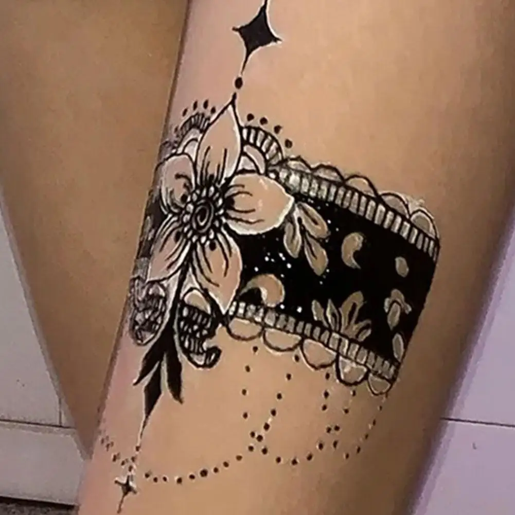 Henna-Tattoo-Creme, leicht zu reinigen, braune Henna-Creme, Bio-Henna-Tattoo, einfach aufzutragen für temporäre Tattoos, besondere Anlässe – Detail 14