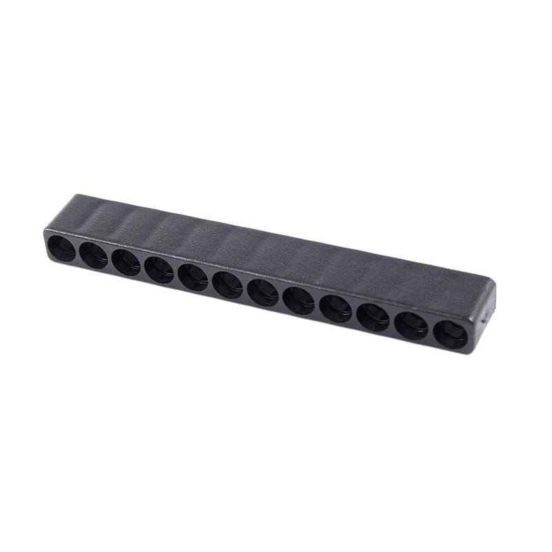 10pcs 12-Hole Screwdriver Bit Holder Box Block Black For Six Angle 6.35mm Handle