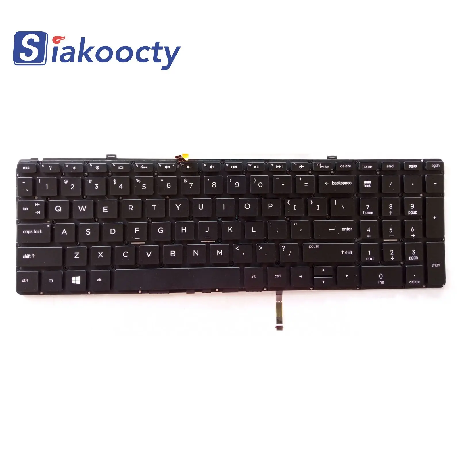 Imagem -03 - Spectre X360 15-ch000 15-ch010ca 15-ch011dx 15-ch075nr Teclado Retroiluminação Eua Novo hp