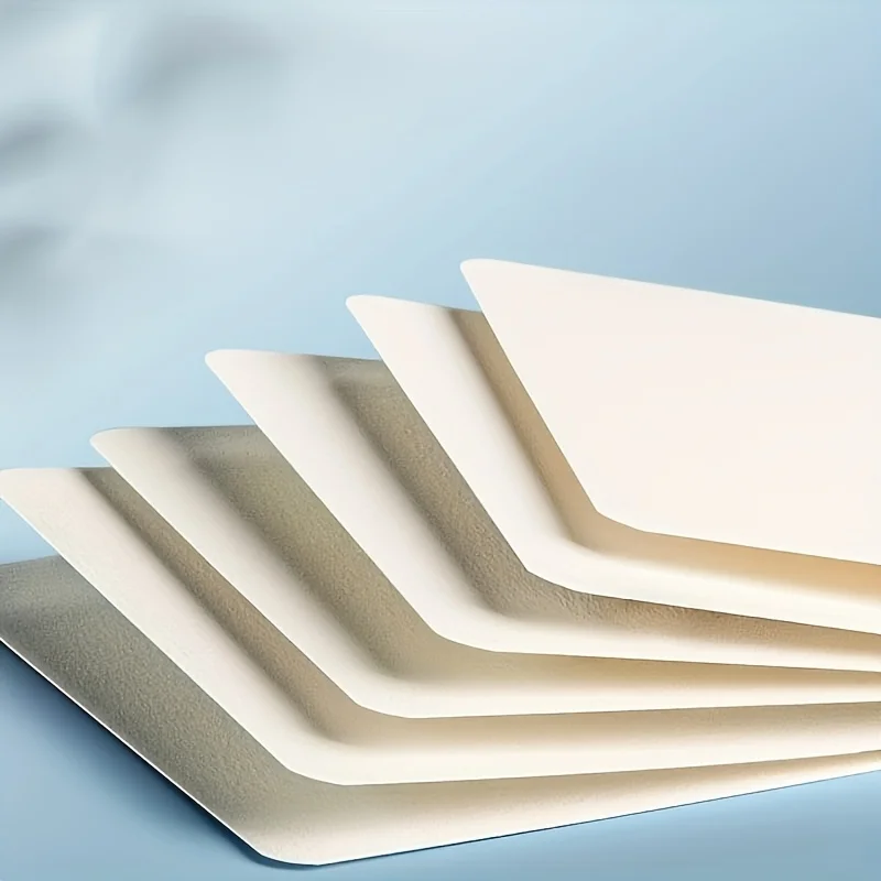 50 Stück Packung, Premium 300GSM Aquarellpapier mit Hochwertiger Textur für Professionelles Malen, Dickes Skizzenpapier Geeignet für – Detail 4