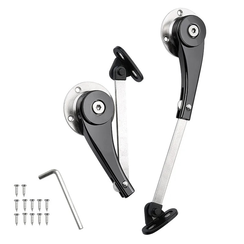 

1 Pair Cabinet Door Support Rod Randomly Stop Hinges Zinc Alloy Cabinet Door Folding Rod Fittings