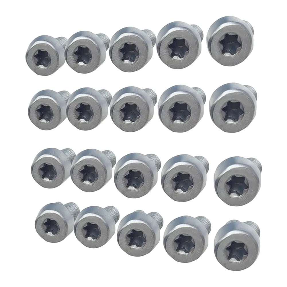 T27 IS M5x6 Screws Compatible with MS381 MS650 9022 341 0910 For Garden Tool Repair Kit 20pcs Silver Metal Screws